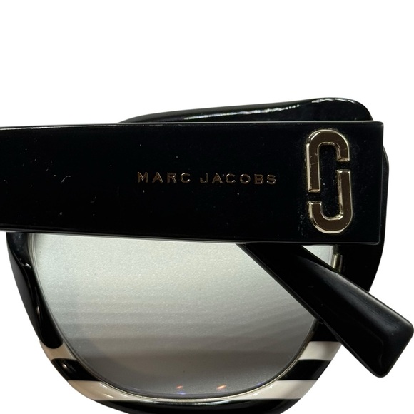 MARC By Marc Jacobs MARC 313/G/S 7LLFQ Black White striated cat eye frames - Picture 7 of 8